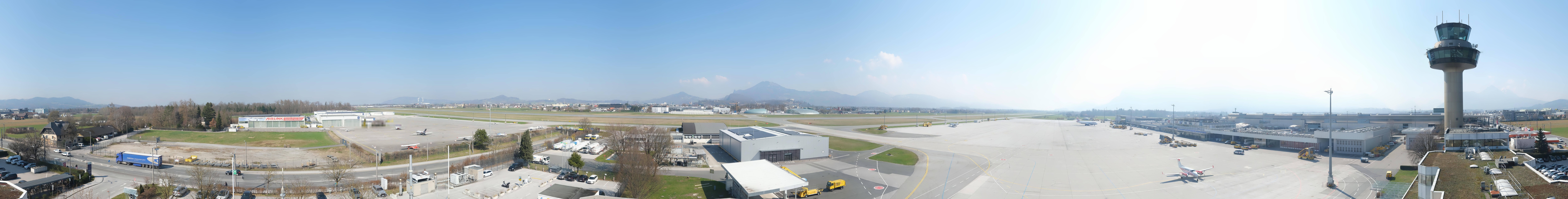 Archiv Foto Webcam Flughafen Salzburg