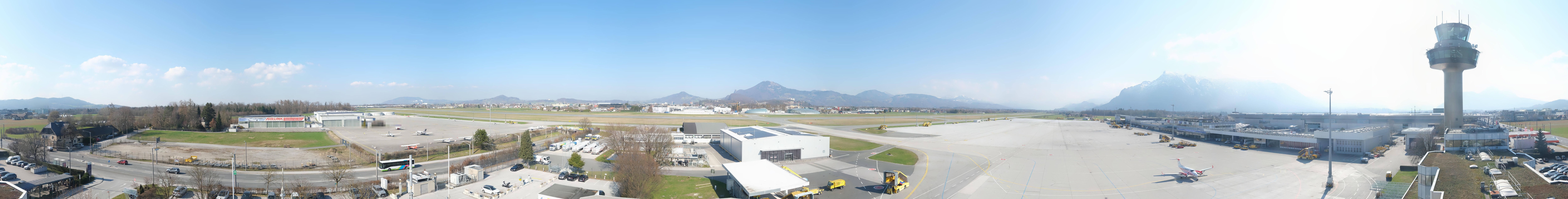 Archiv Foto Webcam Flughafen Salzburg