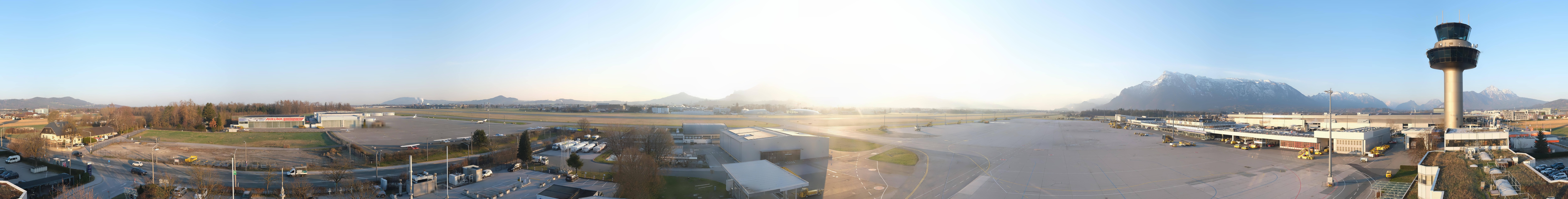 Archiv Foto Webcam Flughafen Salzburg