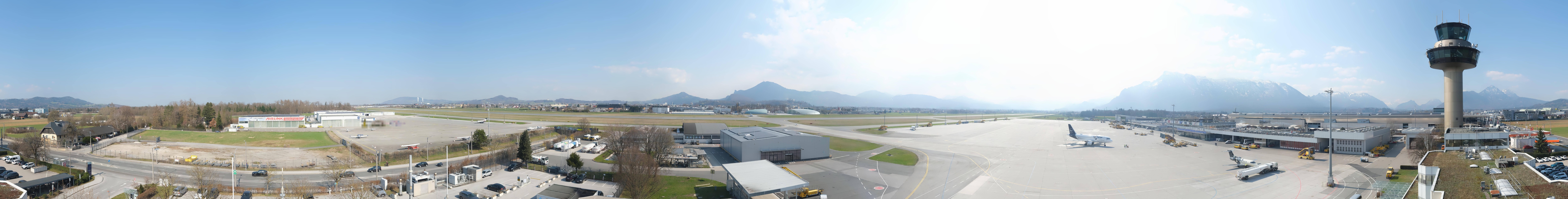 Archiv Foto Webcam Flughafen Salzburg