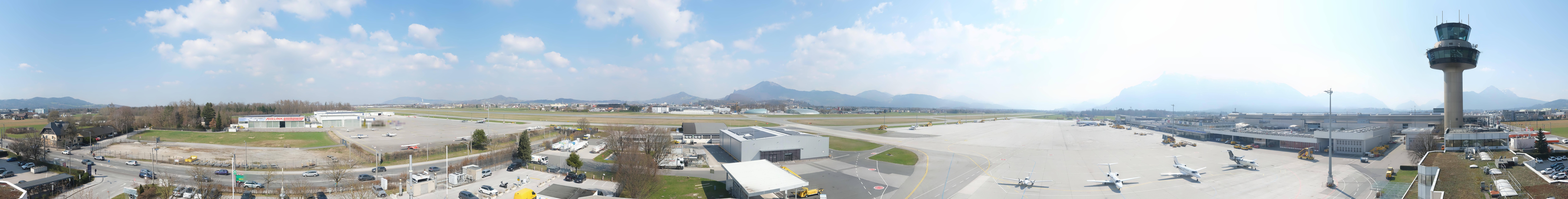 Archiv Foto Webcam Flughafen Salzburg