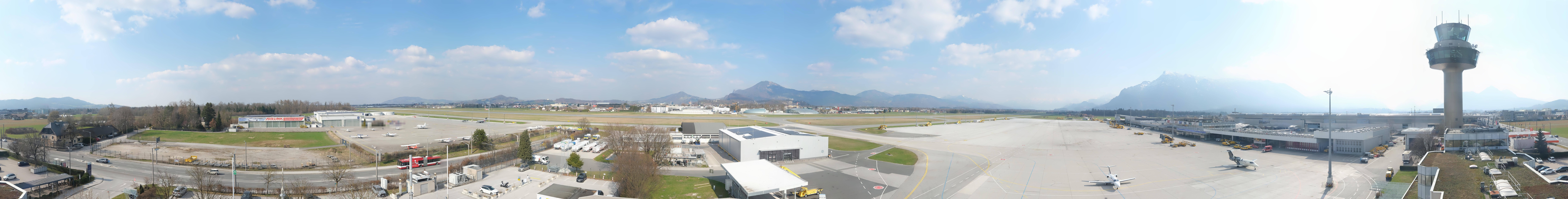 Archiv Foto Webcam Flughafen Salzburg