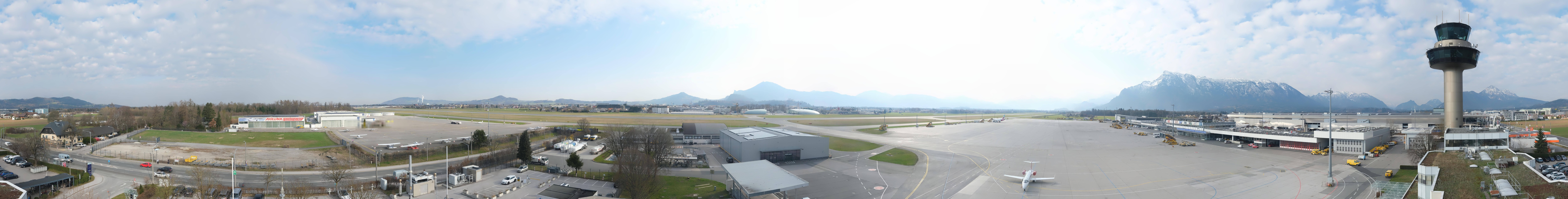 Archiv Foto Webcam Flughafen Salzburg