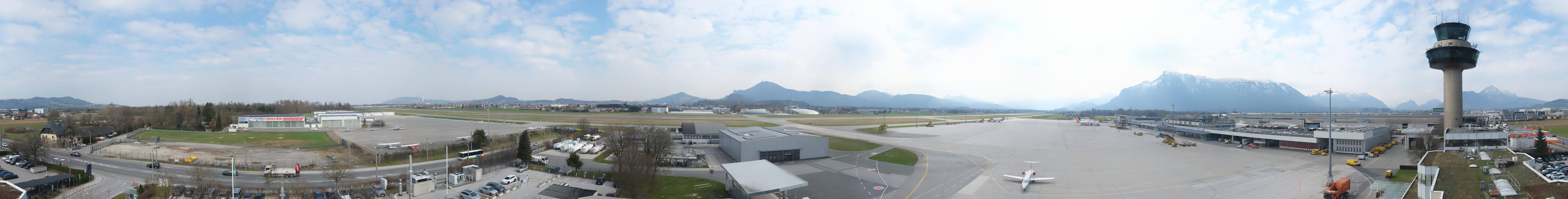 Archiv Foto Webcam Flughafen Salzburg