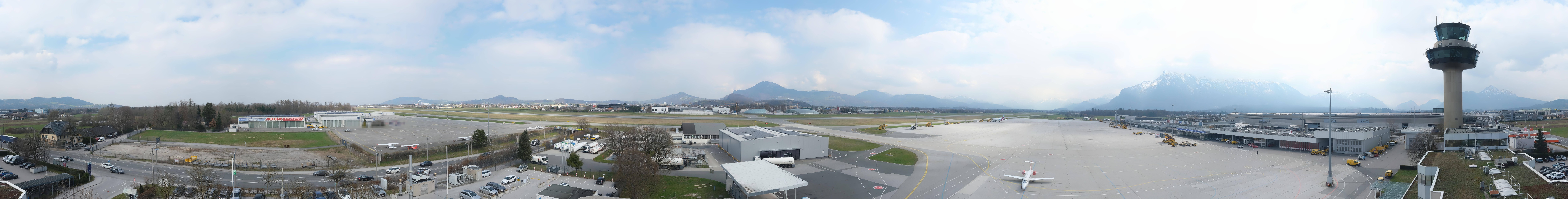 Archiv Foto Webcam Flughafen Salzburg