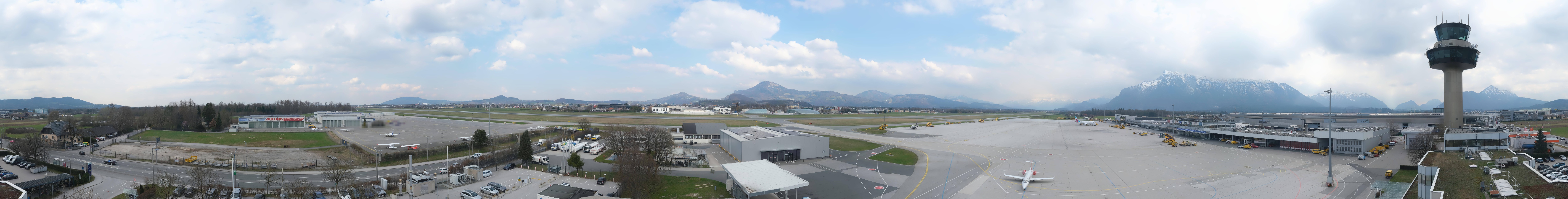 Archiv Foto Webcam Flughafen Salzburg