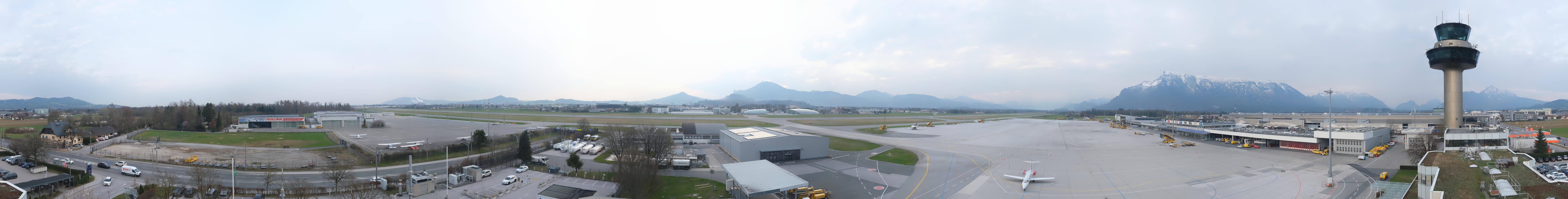 Archiv Foto Webcam Flughafen Salzburg