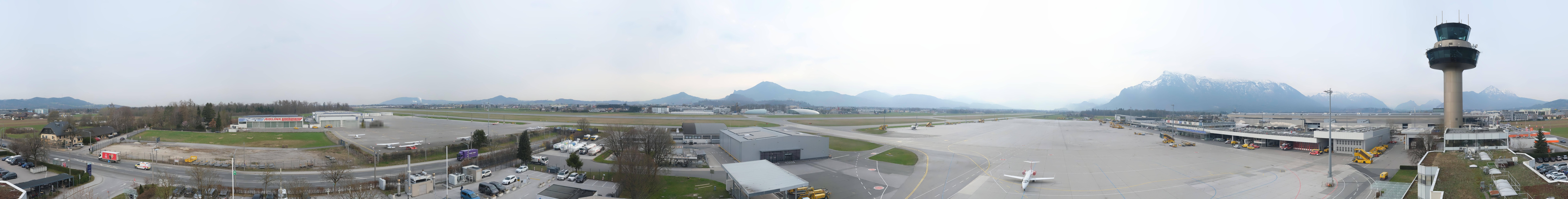 Archiv Foto Webcam Flughafen Salzburg