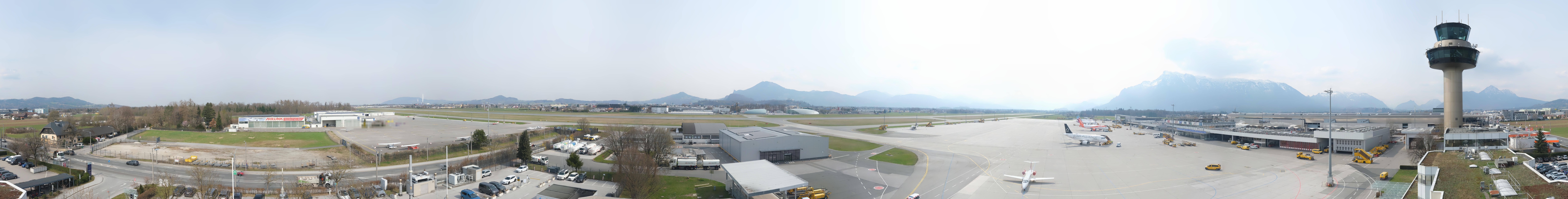 Archiv Foto Webcam Flughafen Salzburg