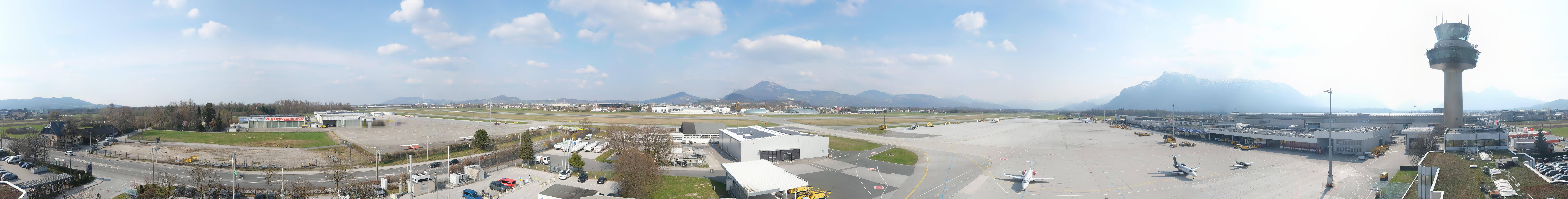 Archiv Foto Webcam Flughafen Salzburg