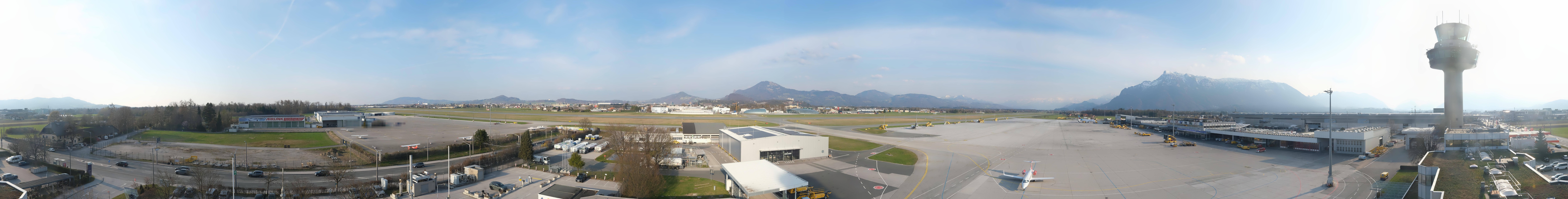 Archiv Foto Webcam Flughafen Salzburg