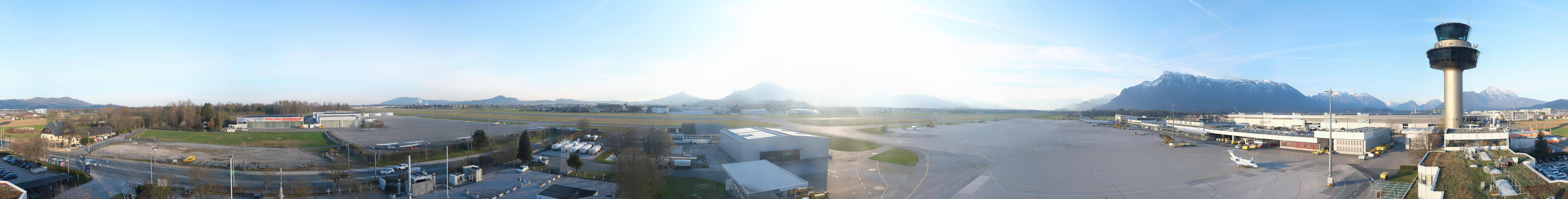 Archiv Foto Webcam Flughafen Salzburg