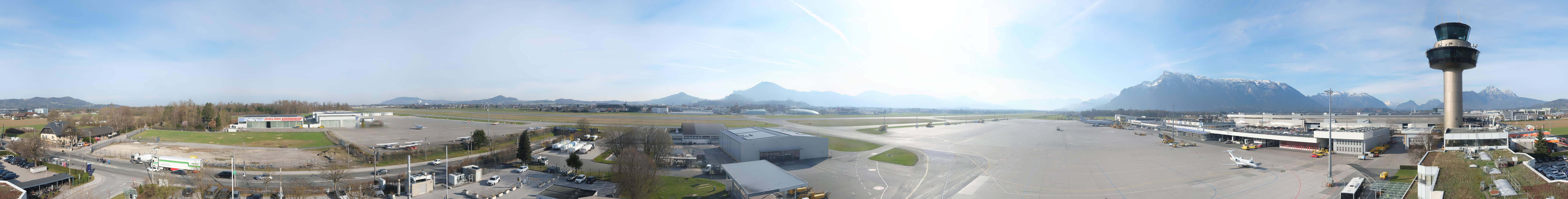 Archiv Foto Webcam Flughafen Salzburg