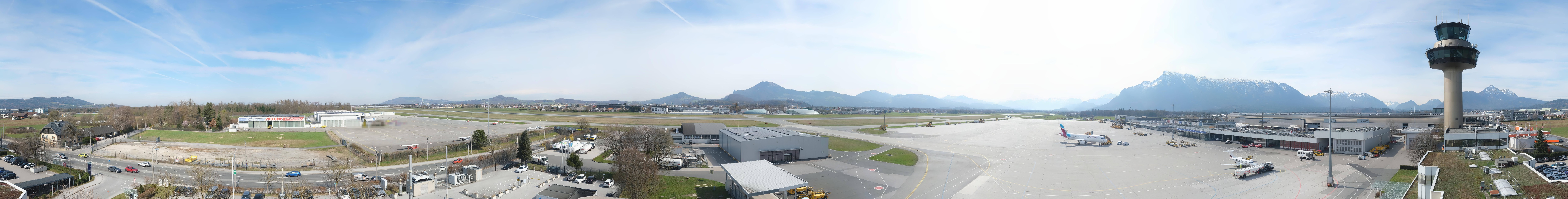 Archiv Foto Webcam Flughafen Salzburg