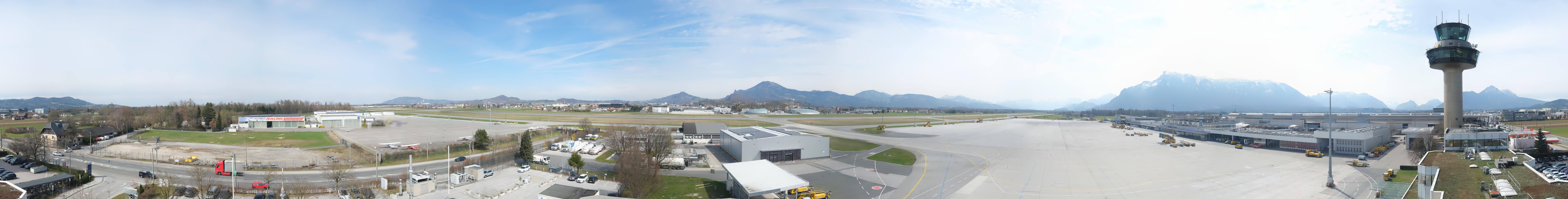 Archiv Foto Webcam Flughafen Salzburg
