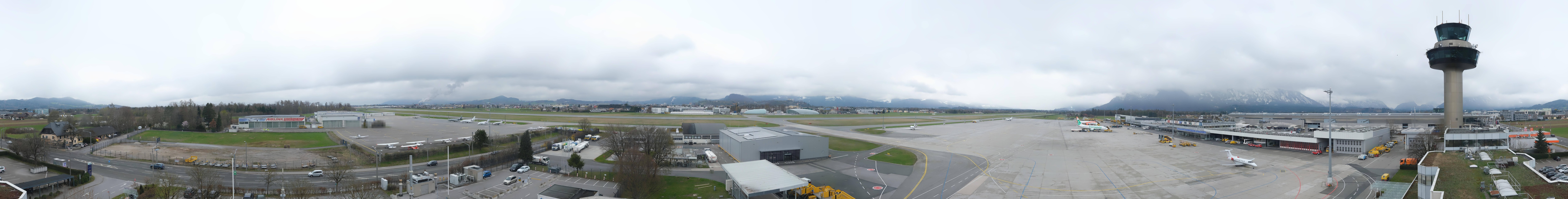 Archiv Foto Webcam Flughafen Salzburg