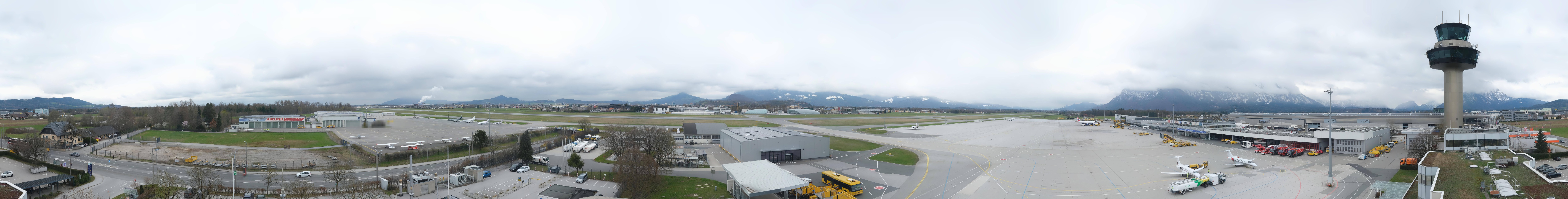 Archiv Foto Webcam Flughafen Salzburg