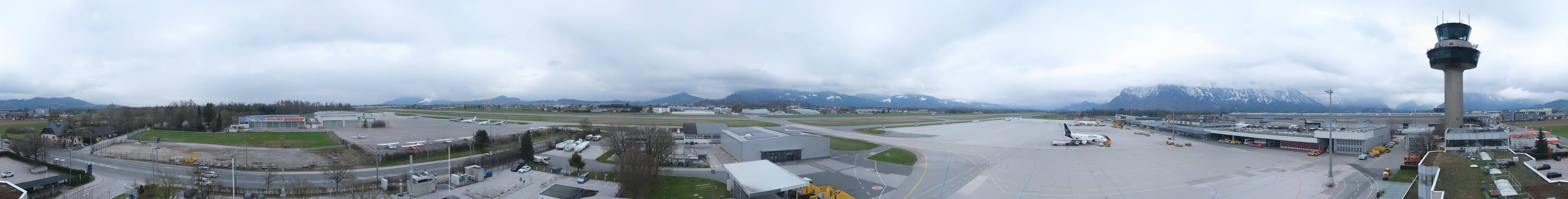 Archiv Foto Webcam Flughafen Salzburg