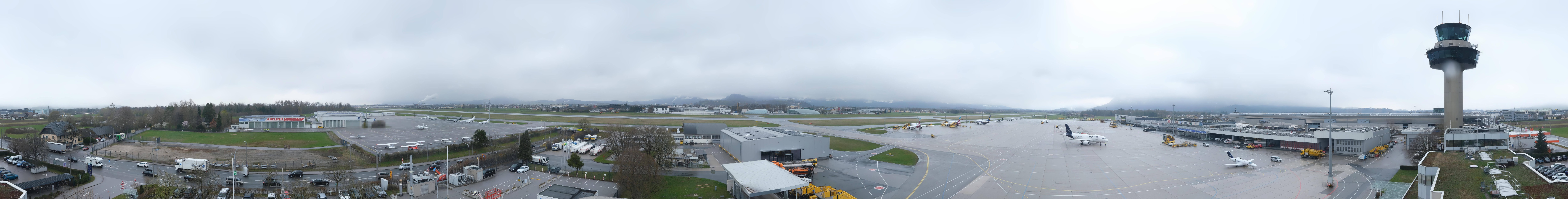 Archiv Foto Webcam Flughafen Salzburg