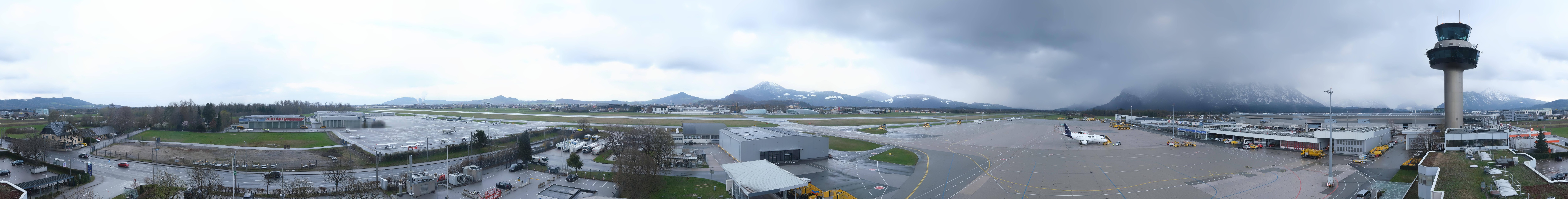 Archiv Foto Webcam Flughafen Salzburg