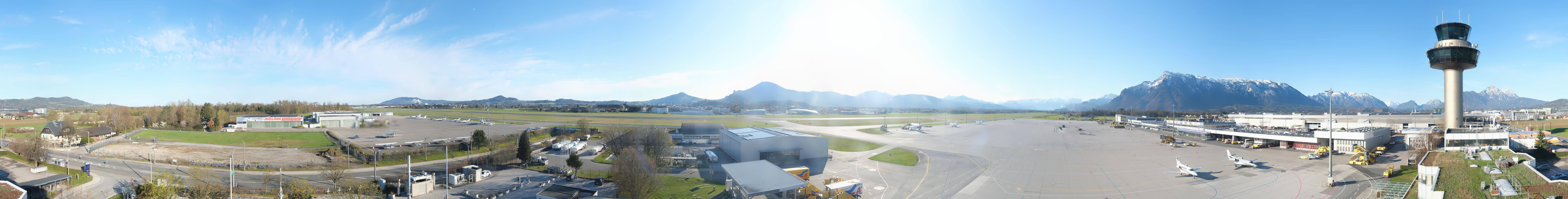 Archiv Foto Webcam Flughafen Salzburg