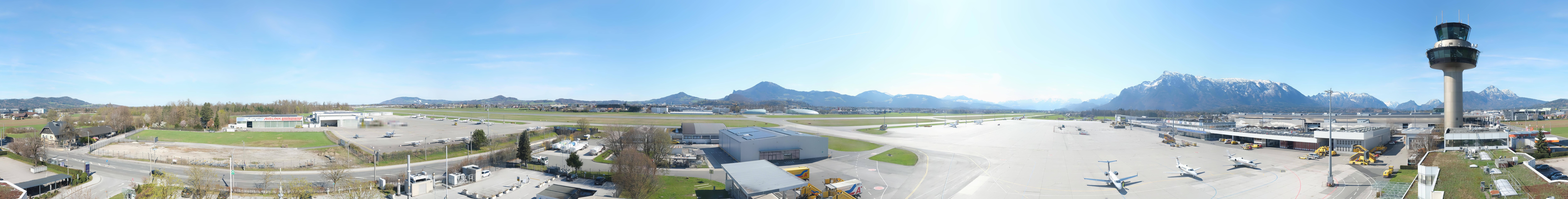 Archiv Foto Webcam Flughafen Salzburg