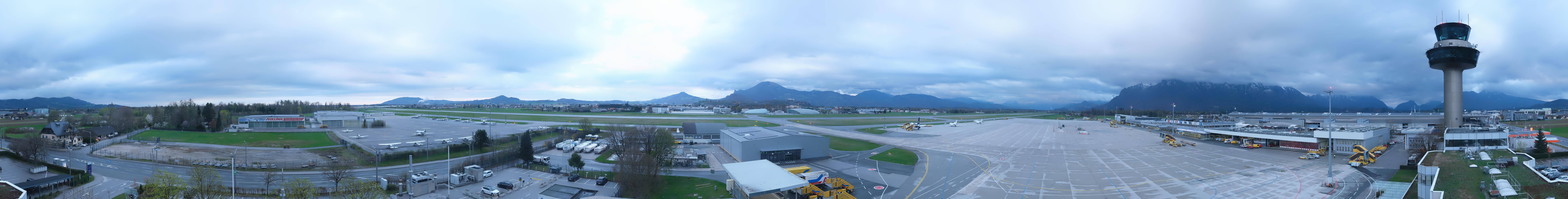 Archiv Foto Webcam Flughafen Salzburg