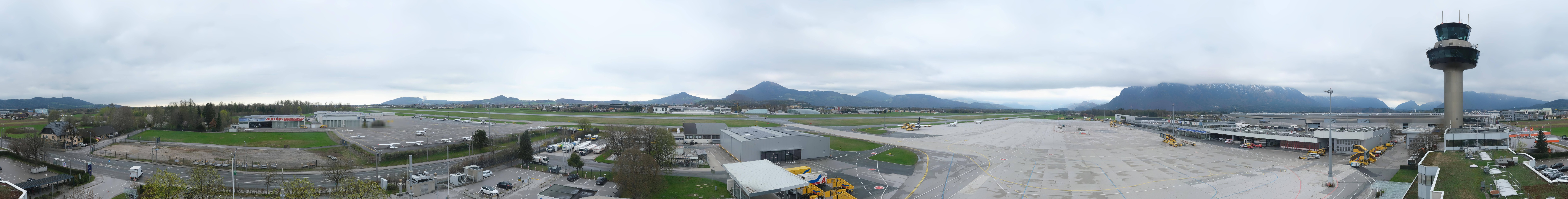 Archiv Foto Webcam Flughafen Salzburg
