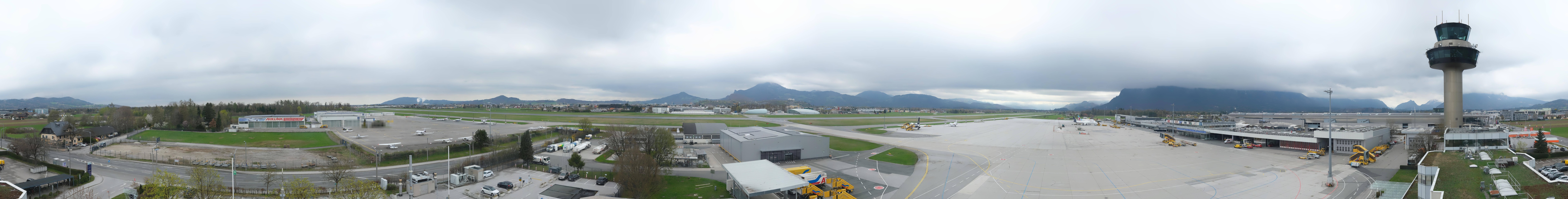 Archiv Foto Webcam Flughafen Salzburg