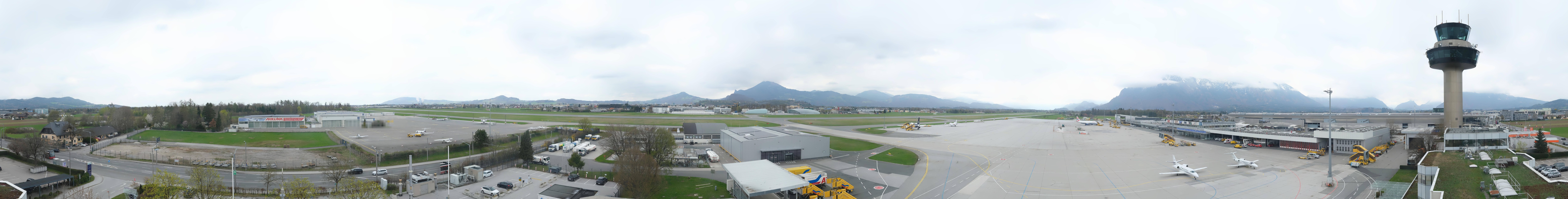 Archiv Foto Webcam Flughafen Salzburg
