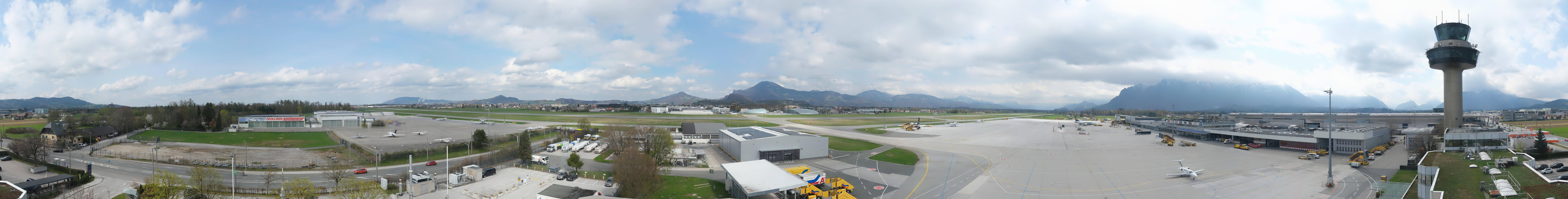 Archiv Foto Webcam Flughafen Salzburg