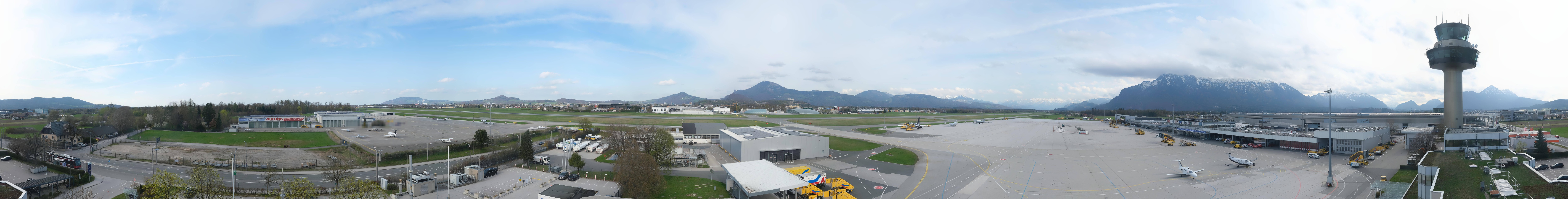 Archiv Foto Webcam Flughafen Salzburg