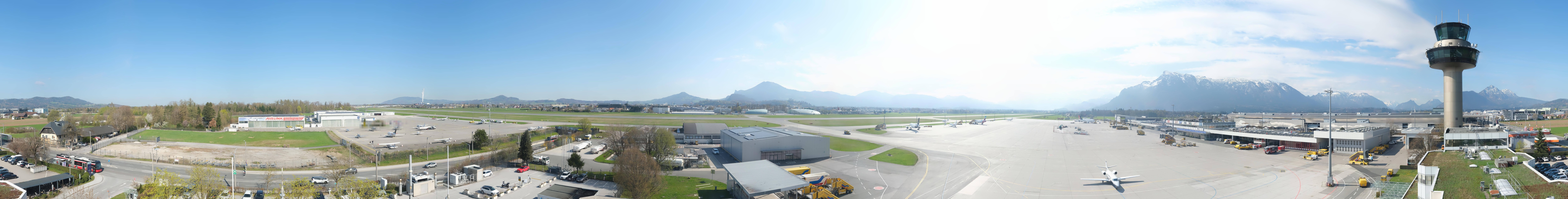 Archived image Webcam Salzburg Airport Panorama