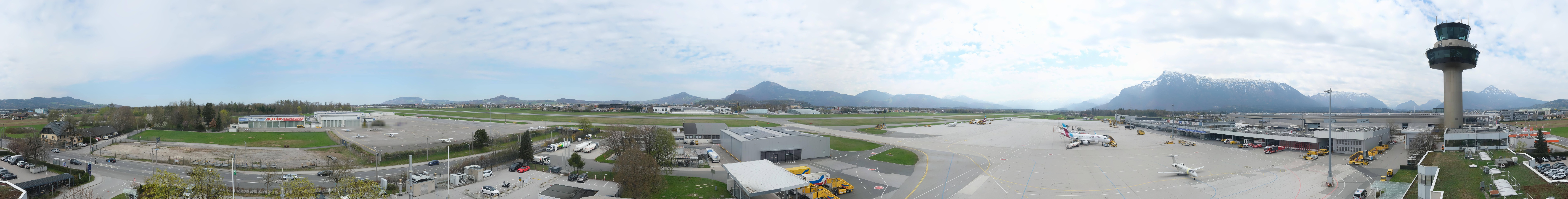 Archiv Foto Webcam Flughafen Salzburg