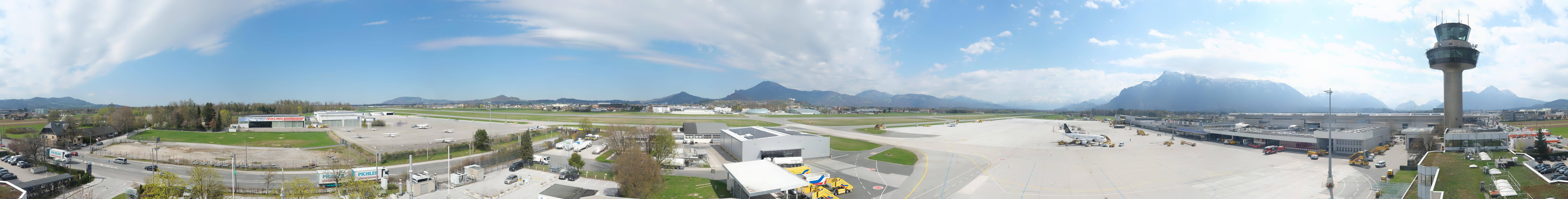 Archived image Webcam Salzburg Airport Panorama