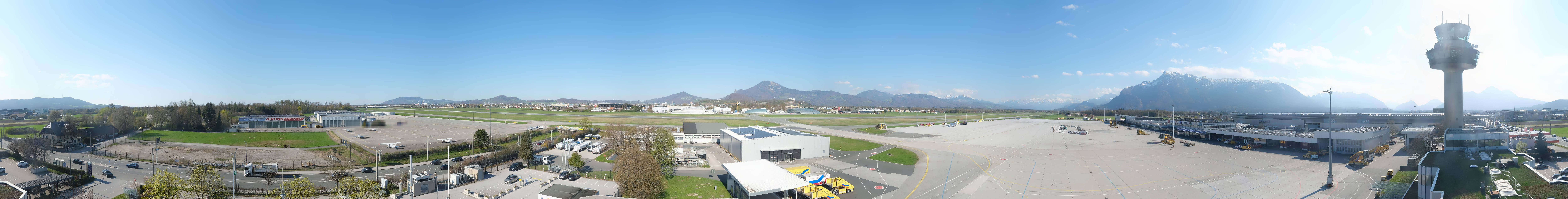 Archiv Foto Webcam Flughafen Salzburg