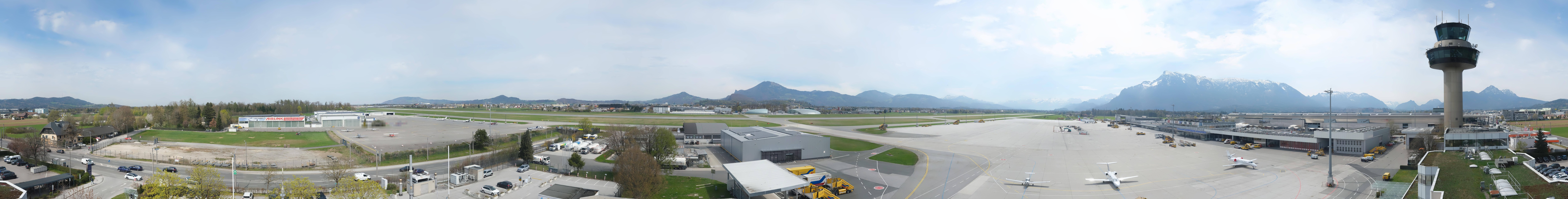 Archiv Foto Webcam Flughafen Salzburg