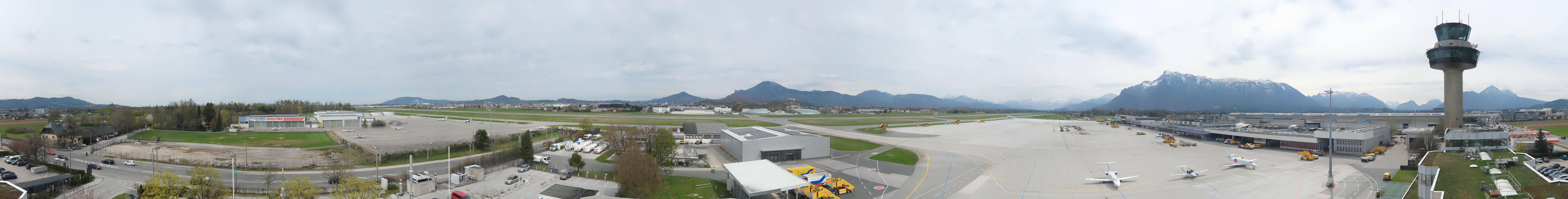 Archiv Foto Webcam Flughafen Salzburg