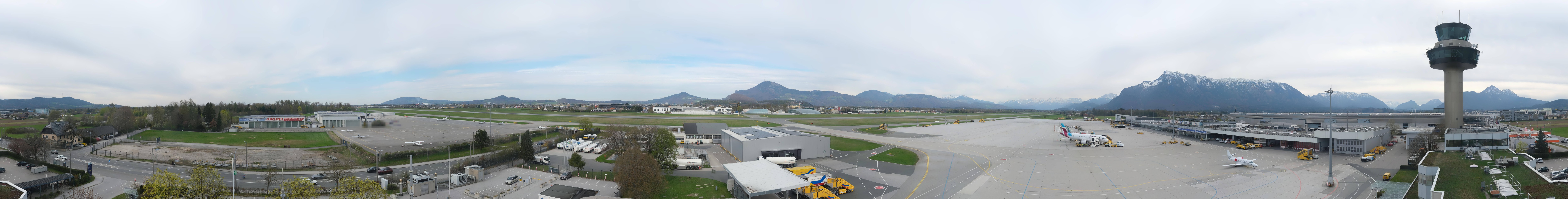 Archiv Foto Webcam Flughafen Salzburg
