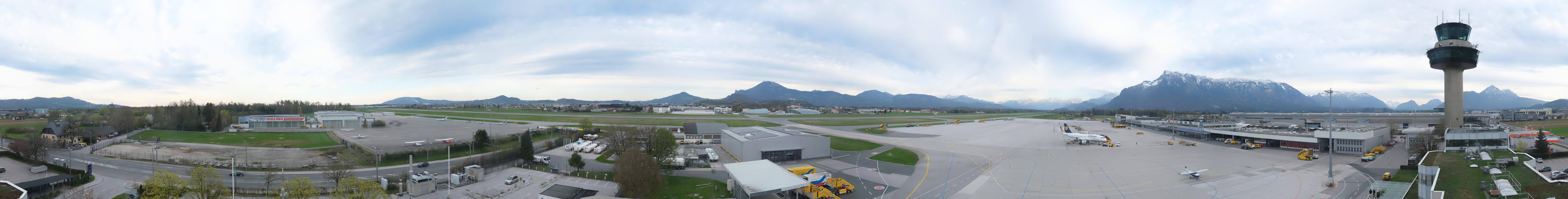 Archiv Foto Webcam Flughafen Salzburg