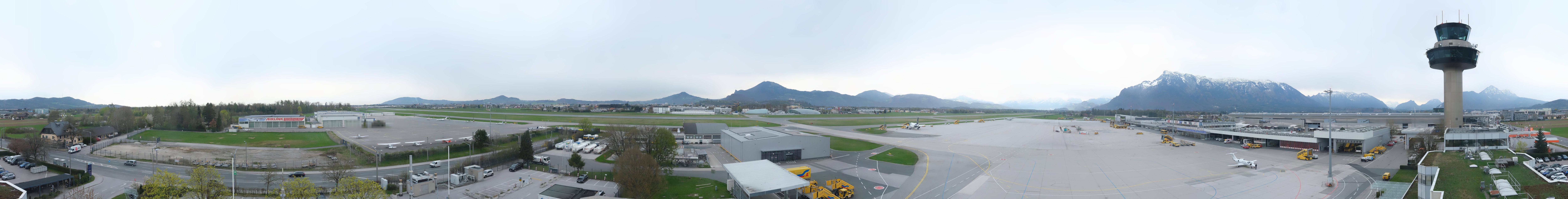 Archiv Foto Webcam Flughafen Salzburg