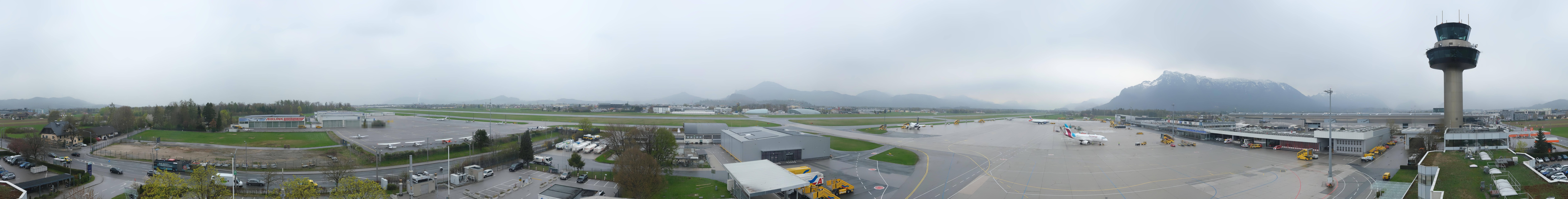 Archiv Foto Webcam Flughafen Salzburg