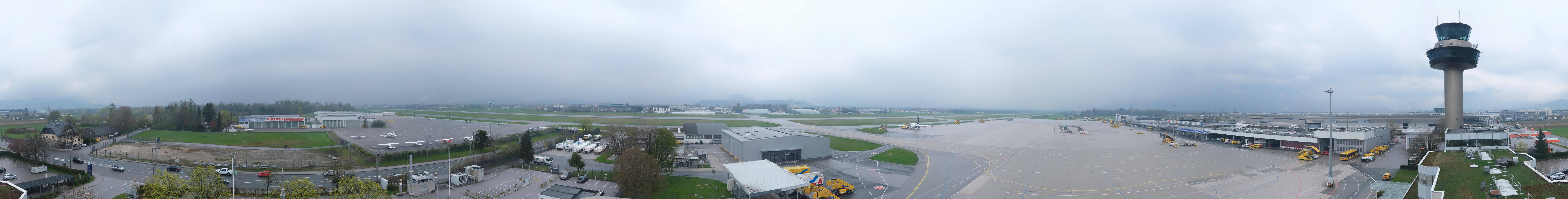 Archiv Foto Webcam Flughafen Salzburg