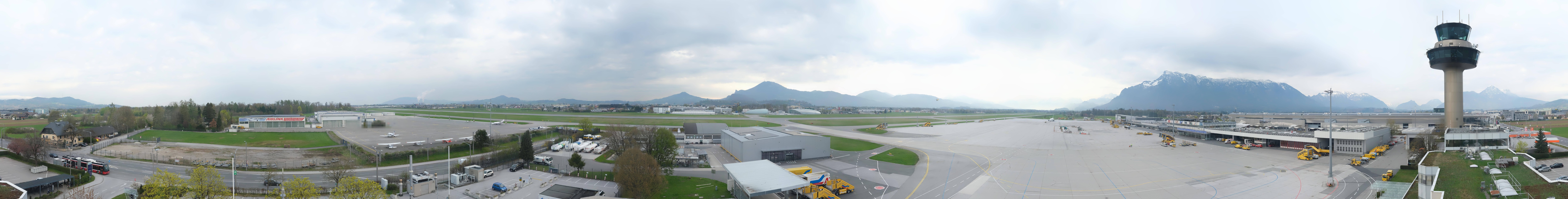 Archived image Webcam Salzburg Airport Panorama