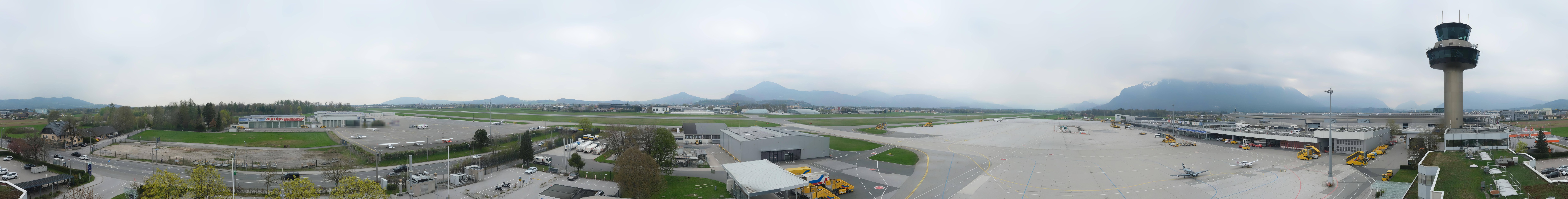 Archived image Webcam Salzburg Airport Panorama