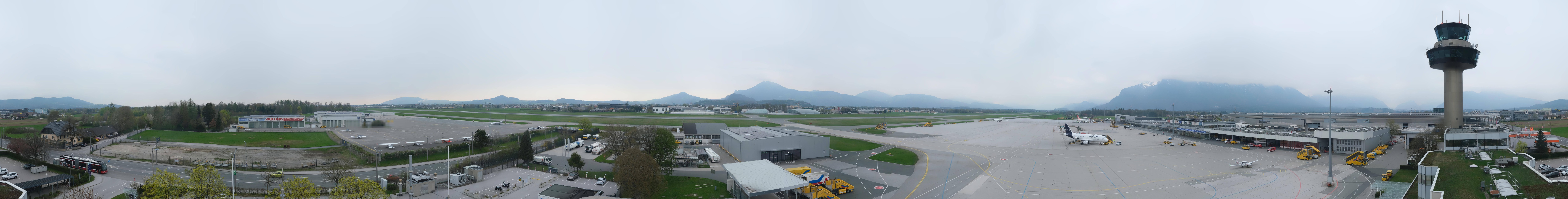 Archived image Webcam Salzburg Airport Panorama