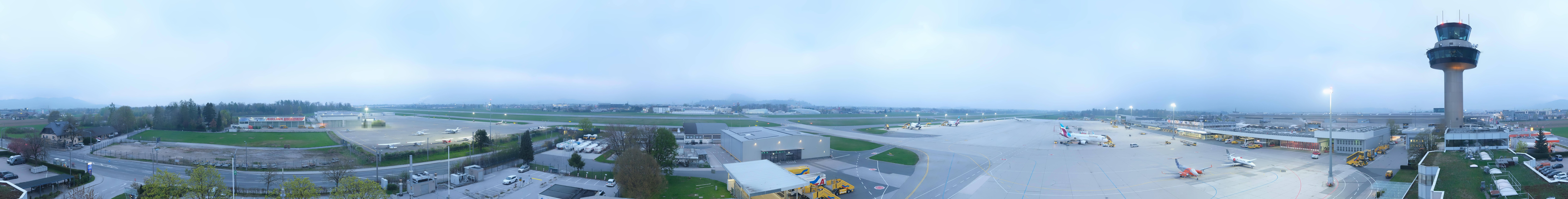 Archiv Foto Webcam Flughafen Salzburg