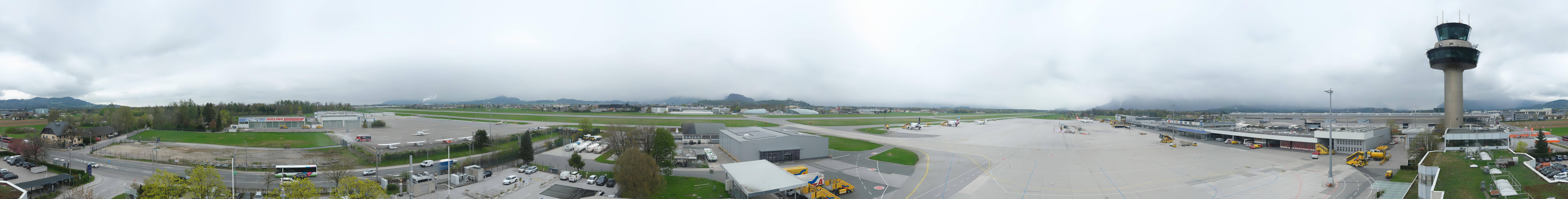 Archiv Foto Webcam Flughafen Salzburg