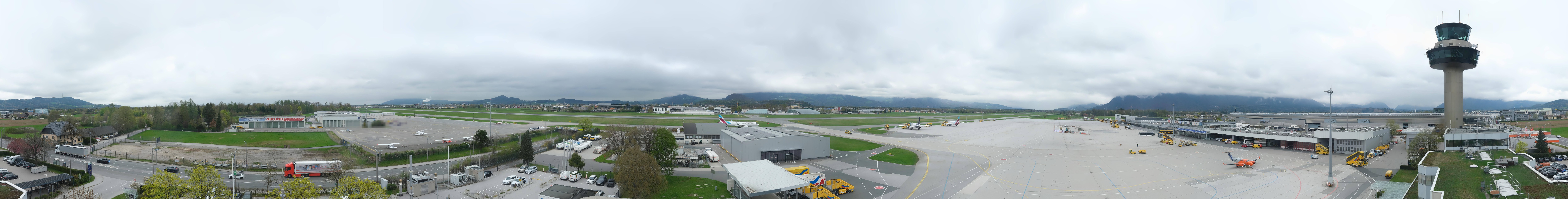 Archiv Foto Webcam Flughafen Salzburg