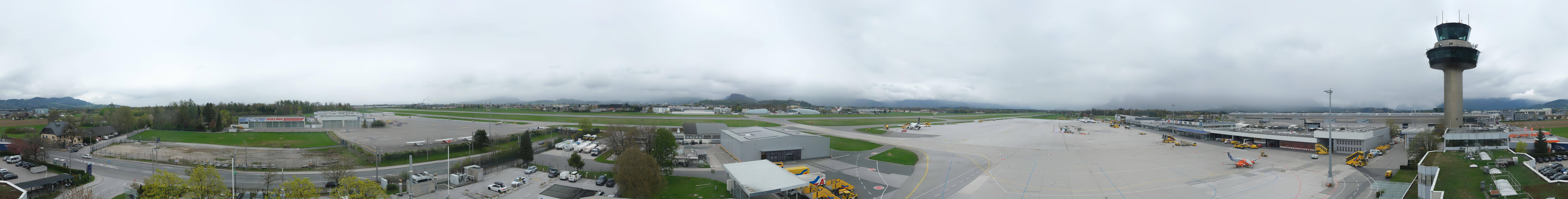 Archiv Foto Webcam Flughafen Salzburg